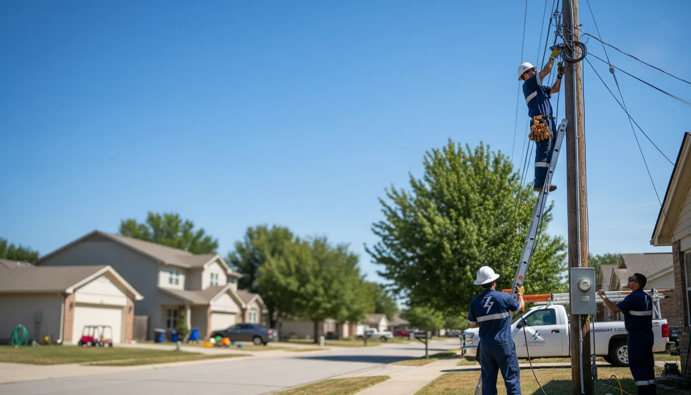Residential electrician providing installation services in Collinston, LA